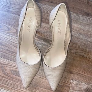Beige Nine West heels